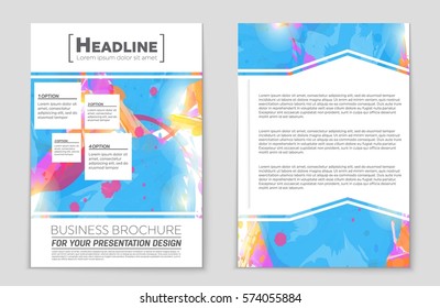 Abstract vector layout background set. For art template design, list, front page, mockup brochure theme style, banner, idea, cover, booklet, print, flyer, book, blank, card, ad, sign, sheet,, a4.