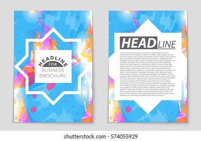 Abstract vector layout background set. For art template design, list, front page, mockup brochure theme style, banner, idea, cover, booklet, print, flyer, book, blank, card, ad, sign, sheet,, a4.