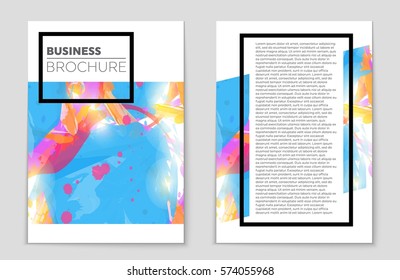 Abstract vector layout background set. For art template design, list, front page, mockup brochure theme style, banner, idea, cover, booklet, print, flyer, book, blank, card, ad, sign, sheet,, a4.