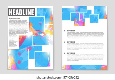 Abstract vector layout background set. For art template design, list, front page, mockup brochure theme style, banner, idea, cover, booklet, print, flyer, book, blank, card, ad, sign, sheet,, a4.