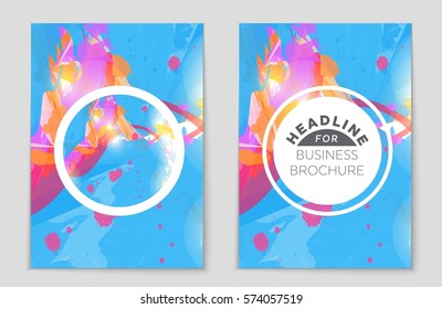 Abstract vector layout background set. For art template design, list, front page, mockup brochure theme style, banner, idea, cover, booklet, print, flyer, book, blank, card, ad, sign, sheet,, a4.