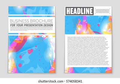 Abstract vector layout background set. For art template design, list, front page, mockup brochure theme style, banner, idea, cover, booklet, print, flyer, book, blank, card, ad, sign, sheet,, a4.