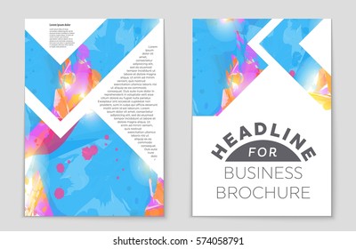 Abstract vector layout background set. For art template design, list, front page, mockup brochure theme style, banner, idea, cover, booklet, print, flyer, book, blank, card, ad, sign, sheet,, a4.