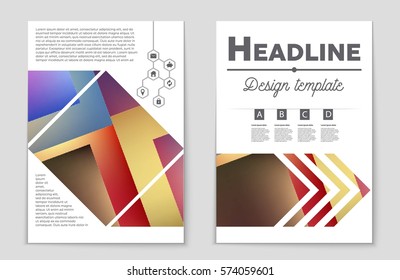 Abstract vector layout background set. For art template design, list, front page, mockup brochure theme style, banner, idea, cover, booklet, print, flyer, book, blank, card, ad, sign, sheet,, a4.