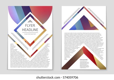 Abstract vector layout background set. For art template design, list, front page, mockup brochure theme style, banner, idea, cover, booklet, print, flyer, book, blank, card, ad, sign, sheet,, a4.