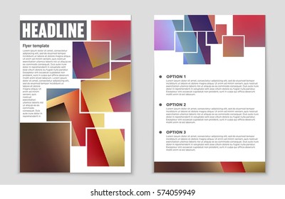 Abstract vector layout background set. For art template design, list, front page, mockup brochure theme style, banner, idea, cover, booklet, print, flyer, book, blank, card, ad, sign, sheet,, a4.