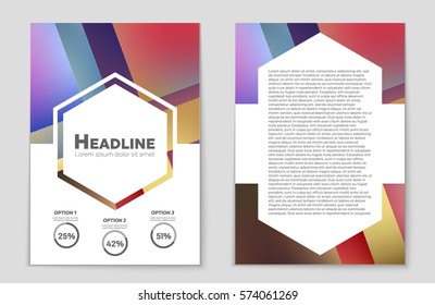 Abstract vector layout background set. For art template design, list, front page, mockup brochure theme style, banner, idea, cover, booklet, print, flyer, book, blank, card, ad, sign, sheet,, a4.