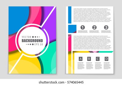 Abstract vector layout background set. For art template design, list, front page, mockup brochure theme style, banner, idea, cover, booklet, print, flyer, book, blank, card, ad, sign, sheet,, a4.