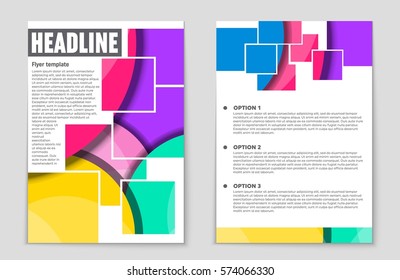 Abstract vector layout background set. For art template design, list, front page, mockup brochure theme style, banner, idea, cover, booklet, print, flyer, book, blank, card, ad, sign, sheet,, a4.