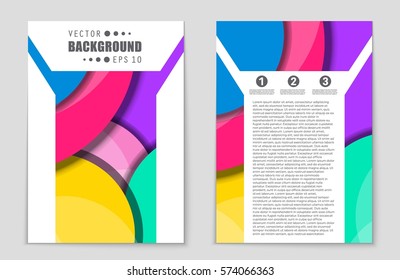 Abstract vector layout background set. For art template design, list, front page, mockup brochure theme style, banner, idea, cover, booklet, print, flyer, book, blank, card, ad, sign, sheet,, a4.