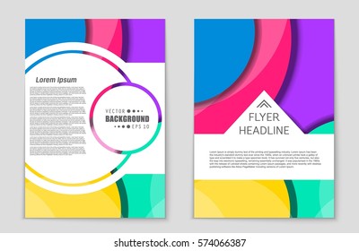 Abstract vector layout background set. For art template design, list, front page, mockup brochure theme style, banner, idea, cover, booklet, print, flyer, book, blank, card, ad, sign, sheet,, a4.