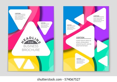 Abstract vector layout background set. For art template design, list, front page, mockup brochure theme style, banner, idea, cover, booklet, print, flyer, book, blank, card, ad, sign, sheet,, a4.