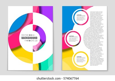 Abstract vector layout background set. For art template design, list, front page, mockup brochure theme style, banner, idea, cover, booklet, print, flyer, book, blank, card, ad, sign, sheet,, a4.