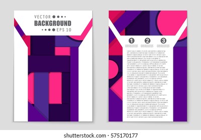 Abstract vector layout background set. For art template design, list, front page, mockup brochure theme style, banner, idea, cover, booklet, print, flyer, book, blank, card, ad, sign, sheet,, a4.