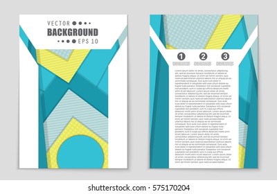 Abstract vector layout background set. For art template design, list, front page, mockup brochure theme style, banner, idea, cover, booklet, print, flyer, book, blank, card, ad, sign, sheet,, a4.