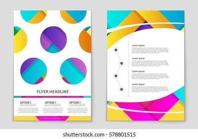 Abstract vector layout background set. For art template design, list, front page, mockup brochure theme style, banner, idea, cover, booklet, print, flyer, book, blank, card, ad, sign, sheet,, a4.