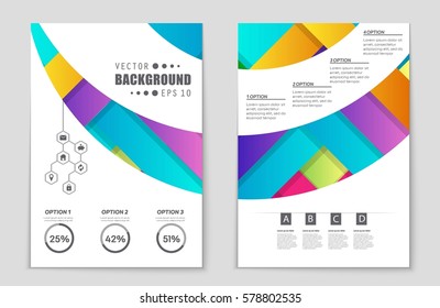 Abstract vector layout background set. For art template design, list, front page, mockup brochure theme style, banner, idea, cover, booklet, print, flyer, book, blank, card, ad, sign, sheet,, a4.