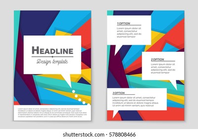 Abstract vector layout background set. For art template design, list, front page, mockup brochure theme style, banner, idea, cover, booklet, print, flyer, book, blank, card, ad, sign, sheet,, a4.