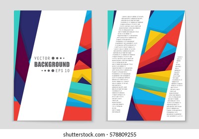 Abstract vector layout background set. For art template design, list, front page, mockup brochure theme style, banner, idea, cover, booklet, print, flyer, book, blank, card, ad, sign, sheet,, a4.