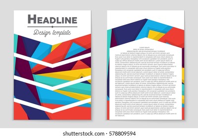Abstract vector layout background set. For art template design, list, front page, mockup brochure theme style, banner, idea, cover, booklet, print, flyer, book, blank, card, ad, sign, sheet,, a4.