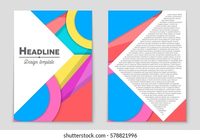 Abstract vector layout background set. For art template design, list, front page, mockup brochure theme style, banner, idea, cover, booklet, print, flyer, book, blank, card, ad, sign, sheet,, a4.