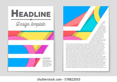 Abstract vector layout background set. For art template design, list, front page, mockup brochure theme style, banner, idea, cover, booklet, print, flyer, book, blank, card, ad, sign, sheet,, a4.