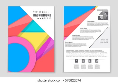 Abstract vector layout background set. For art template design, list, front page, mockup brochure theme style, banner, idea, cover, booklet, print, flyer, book, blank, card, ad, sign, sheet,, a4.