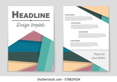 Abstract vector layout background set. For art template design, list, front page, mockup brochure theme style, banner, idea, cover, booklet, print, flyer, book, blank, card, ad, sign, sheet,, a4.