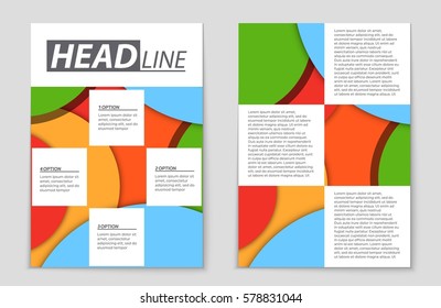 Abstract vector layout background set. For art template design, list, front page, mockup brochure theme style, banner, idea, cover, booklet, print, flyer, book, blank, card, ad, sign, sheet,, a4.