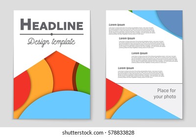 Abstract vector layout background set. For art template design, list, front page, mockup brochure theme style, banner, idea, cover, booklet, print, flyer, book, blank, card, ad, sign, sheet,, a4.