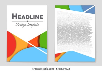 Abstract vector layout background set. For art template design, list, front page, mockup brochure theme style, banner, idea, cover, booklet, print, flyer, book, blank, card, ad, sign, sheet,, a4.