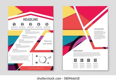 Abstract vector layout background set. For art template design, list, front page, mockup brochure theme style, banner, idea, cover, booklet, print, flyer, book, blank, card, ad, sign, sheet,, a4.