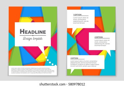 Abstract vector layout background set. For art template design, list, front page, mockup brochure theme style, banner, idea, cover, booklet, print, flyer, book, blank, card, ad, sign, sheet,, a4.