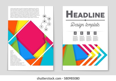 Abstract vector layout background set. For art template design, list, front page, mockup brochure theme style, banner, idea, cover, booklet, print, flyer, book, blank, card, ad, sign, sheet,, a4.