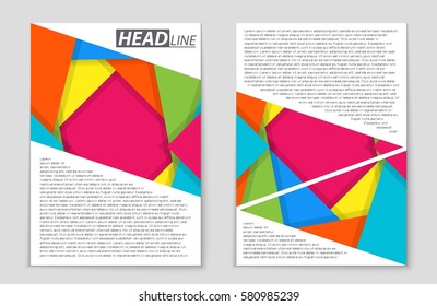 Abstract vector layout background set. For art template design, list, front page, mockup brochure theme style, banner, idea, cover, booklet, print, flyer, book, blank, card, ad, sign, sheet,, a4.