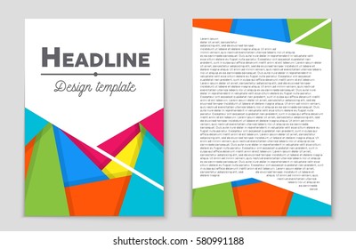 Abstract vector layout background set. For art template design, list, front page, mockup brochure theme style, banner, idea, cover, booklet, print, flyer, book, blank, card, ad, sign, sheet,, a4.