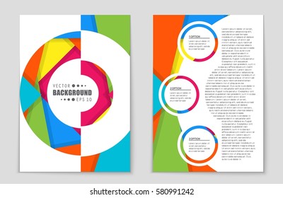 Abstract vector layout background set. For art template design, list, front page, mockup brochure theme style, banner, idea, cover, booklet, print, flyer, book, blank, card, ad, sign, sheet,, a4.