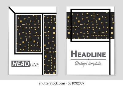 Abstract vector layout background set. For art template design, list, front page, mockup brochure theme style, banner, idea, cover, booklet, print, flyer, book, blank, card, ad, sign, sheet,, a4.