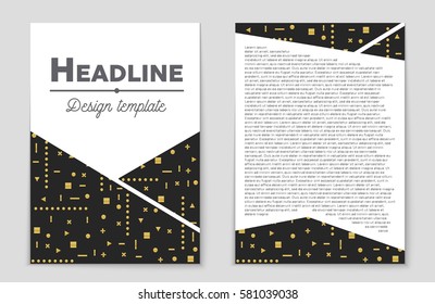 Abstract vector layout background set. For art template design, list, front page, mockup brochure theme style, banner, idea, cover, booklet, print, flyer, book, blank, card, ad, sign, sheet,, a4.