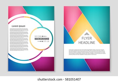 Abstract vector layout background set. For art template design, list, front page, mockup brochure theme style, banner, idea, cover, booklet, print, flyer, book, blank, card, ad, sign, sheet,, a4.