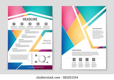 Abstract vector layout background set. For art template design, list, front page, mockup brochure theme style, banner, idea, cover, booklet, print, flyer, book, blank, card, ad, sign, sheet,, a4.