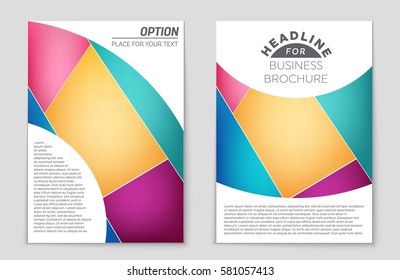 Abstract vector layout background set. For art template design, list, front page, mockup brochure theme style, banner, idea, cover, booklet, print, flyer, book, blank, card, ad, sign, sheet,, a4.