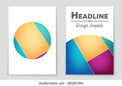 Abstract vector layout background set. For art template design, list, front page, mockup brochure theme style, banner, idea, cover, booklet, print, flyer, book, blank, card, ad, sign, sheet,, a4.