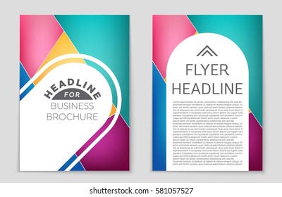 Abstract vector layout background set. For art template design, list, front page, mockup brochure theme style, banner, idea, cover, booklet, print, flyer, book, blank, card, ad, sign, sheet,, a4.