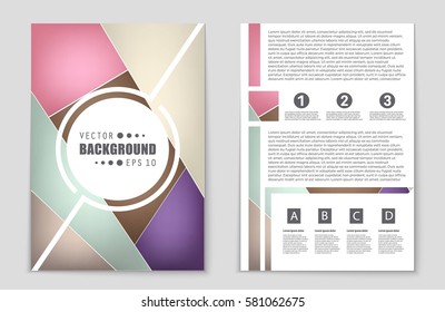 Abstract vector layout background set. For art template design, list, front page, mockup brochure theme style, banner, idea, cover, booklet, print, flyer, book, blank, card, ad, sign, sheet,, a4.