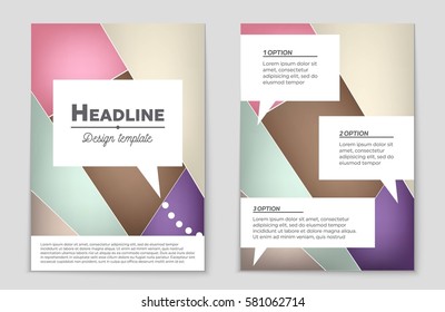 Abstract vector layout background set. For art template design, list, front page, mockup brochure theme style, banner, idea, cover, booklet, print, flyer, book, blank, card, ad, sign, sheet,, a4.