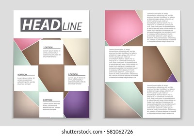 Abstract vector layout background set. For art template design, list, front page, mockup brochure theme style, banner, idea, cover, booklet, print, flyer, book, blank, card, ad, sign, sheet,, a4.