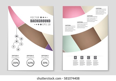 Abstract vector layout background set. For art template design, list, front page, mockup brochure theme style, banner, idea, cover, booklet, print, flyer, book, blank, card, ad, sign, sheet,, a4.
