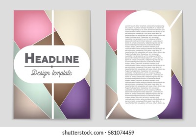 Abstract vector layout background set. For art template design, list, front page, mockup brochure theme style, banner, idea, cover, booklet, print, flyer, book, blank, card, ad, sign, sheet,, a4.