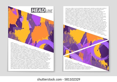 Abstract vector layout background set. For art template design, list, front page, mockup brochure theme style, banner, idea, cover, booklet, print, flyer, book, blank, card, ad, sign, sheet,, a4.